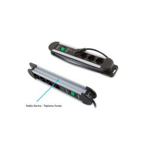 S-LINK Swapp SPGKS03 3 Soket Akım Korumalı Priz 1.5Mt Kablo 900 Joule (Gri) 0 Bakır(1923)