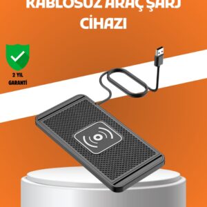 Araç İçi Kablosuz Şarj Pedi – Manyetik Güçlü Tutuş Hızlı Şarj Özelliği