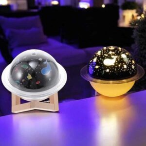 Hava Nemlendirici Masa ve Gece Lambası USB Projeksiyon Aromaterapi