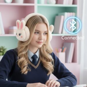 Kablosuz Tavşan Tasarımlı Bluetooth Kulaklık TF Kart Destekli