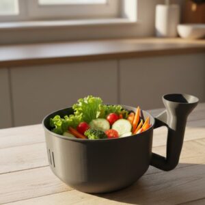 Ergonomik Saplı Sebze Süzgeçli Yıkayıcı Çok Amaçlı Mutfak Ürünü