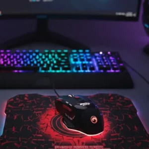 Işıklı Oyuncu Mouse ve Mousepad Seti Ergonomik Tasarım ve RGB Aydınlatma