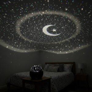 Fişli Yıldız Projektör Gece Lambası Müzikli