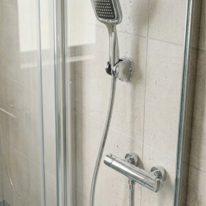 Siyah Duş Başlığı Seti Spiral Hortumlu El Duşu ve Duvar Askısı Banyo Seti