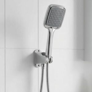 Siyah Duş Seti El Duşu Başlığı Spiral Hortum ve Duvar Askısı Banyo Duş Seti