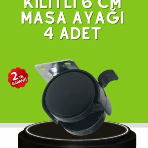 Sehpa ve Restoran Arabası İçin Kilitli Ayak 4’lü