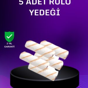 5’li Mini Rulo Boya Seti Duvar Tavan Emülsiyon Uygulama