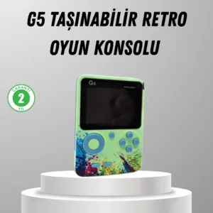 500 Oyunlu G5 Retro Mini Oyun Konsolu 3 İnç Ekran ve TV Desteği