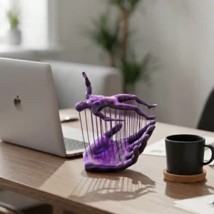 El İnsan Figür 3D Dekoratif Obje Modern Tasarım ve Estetik Görünüm