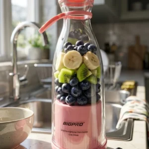 Mini Blender USB Şarjlı Smoothie Hazırlayıcı Kolay Temizlenebilir Tasarım