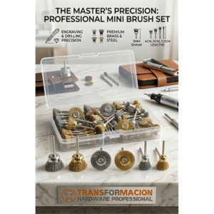 Masterworks 60 Parça Gravür Tel Fırça Seti | 3mm Şaft Pirinç & Çelik 723012
