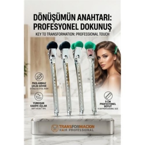 Kadife Uçlu Paslanmaz Çelik Profesyonel Saç Ayırma Pens Toka 723022