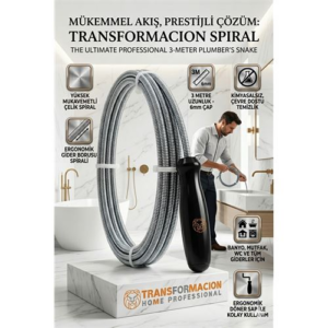 Profesyonel Gider Açıcı Spiral Çelik 3 Metre 723030
