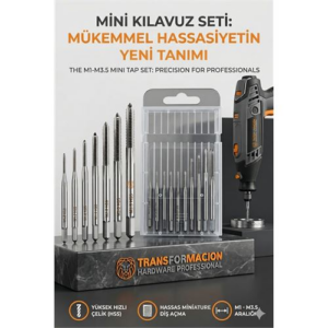 Dieter Wolff Serisi | 10'lu HSS Kobalt Mikro Kılavuz Seti (M1-M3.5) 723037