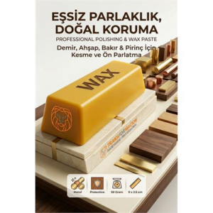 Sarı Cila 50gr Demir Ahşap Bakır & Pirinç İçin Kesme ve Ön Parlatma Cilası 723045