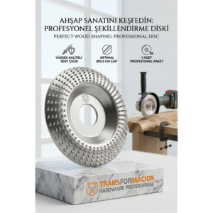 Oval Tip Bombeli Ahşap Törpü Diski 100mm | Tungsten Karbür 723064
