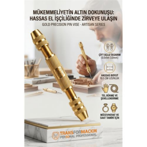 Profesyonel Çift Uçlu İğne Mengenesi - Hassas El Matkabı ve Takı Yapım Seti 723120