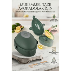 Avokado Saklama Kabı | Kilitli Taze Tutucu Koruyucu Kutu | Kararmaya Son 723084