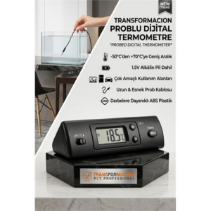 Dijital Prob Termometre - Akvaryum Buzdolabı ve Oto Isı Ölçer 723082