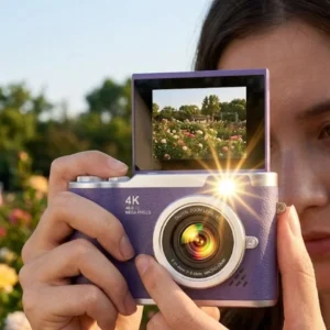 Flip Ekranlı Dijital Kamera 4K Video 48 MP Güzelleştirme Modu