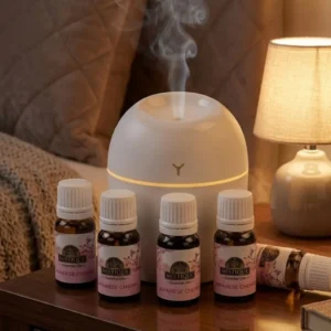 Mini Hava Nemlendirici USB Bağlantılı LED Işıklı 5 Esans Hediyeli Difüzör