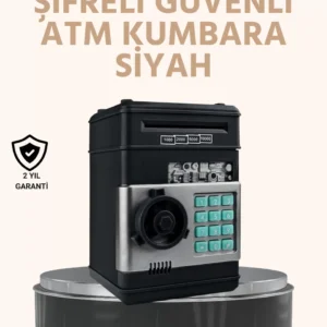 Işıklı Sesli Şifreli ATM Görünümlü Kasa Kumbara