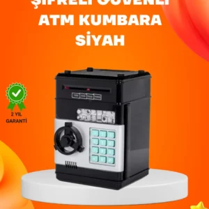 Otomatik Para Çeken Şifreli ATM Tasarımlı Kumbara