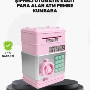 Büyük Hazneli Şifreli Para Tasarruf Kumbarası