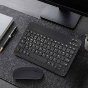 Bluetooth Klavye Mouse Seti Taşınabilir Wireless Bilgisayar Aksesuarı