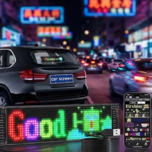 RGB Kayan Yazı LED Panel Telefon Kontrollü Animasyonlu Akıllı Ekran